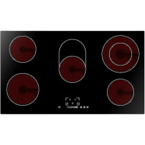 Midea Built-In Ceramic Electric Hob 5 Burners 90, MC-HV848, Black