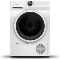 Midea 8KG Smart Front Load Condenser Dryer With Lunar Dial, 14 Wash Programs, Inverter Motor And Wrinkle Prevent, Sensor Dryer, Stronger Sanitization, Anti Crease And Quick Dry, White, MD200C80W/W-GCC