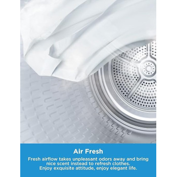 Midea 8KG Smart Front Load Condenser Dryer With Lunar Dial, 14 Wash Programs, Inverter Motor And Wrinkle Prevent, Sensor Dryer, Stronger Sanitization, Anti Crease And Quick Dry, White, MD200C80W/W-GCC