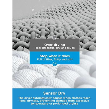 Midea 8KG Smart Front Load Condenser Dryer With Lunar Dial, 14 Wash Programs, Inverter Motor And Wrinkle Prevent, Sensor Dryer, Stronger Sanitization, Anti Crease And Quick Dry, White, MD200C80W/W-GCC