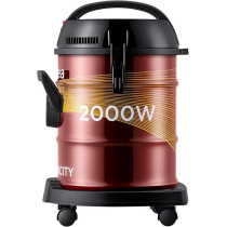 Midea Drum Vacuum Cleaner 2000 Watts, 21 Liters Ultra Large Tank Dust Capacity with Adjustable Tube, Removable And Washable Filter, Rug-Floor Nozzle, Blower Function, Best For Home And Office, MDVC21