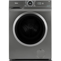 Midea 8KG Front Load Washing Machine With BLDC Inverter Motor, 1400 RPM, 15 Programs, Fully Automatic Washer with Lunar Dial, Integrated Digital Control-LED Display, Multiple Temperature, MF100W80BTGCC