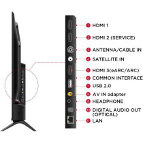 TCL 43-Inch UHD Smart LED Google TV 43P61B, Black