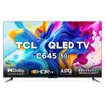 TCL 50 Inche 4K Ultra HD Smart Qled Google TV 50C645, Black