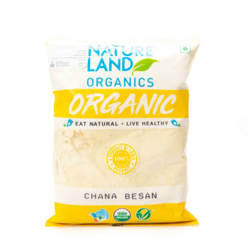 Nature Land Organic Chana Besan 500 Gm