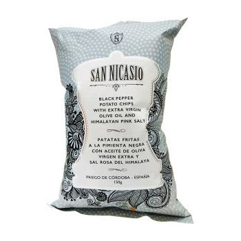 San Nicasio Potato Chips Black Pepper 150g