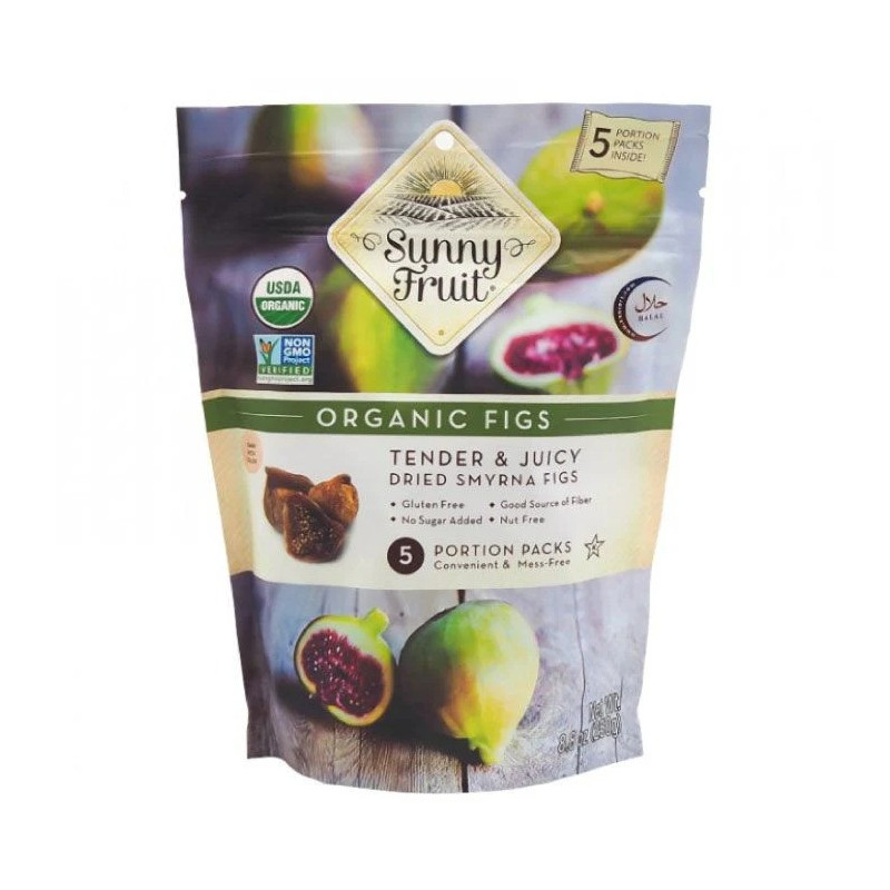 Sunny Fruit Organic Dried Figs, 50g
