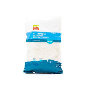 La Finestra Organic Unrefined Coarse Sea Salt Sicily, 1Kg