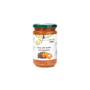Buononaturale Organic Soup with Lentils and Tomatoes 300g