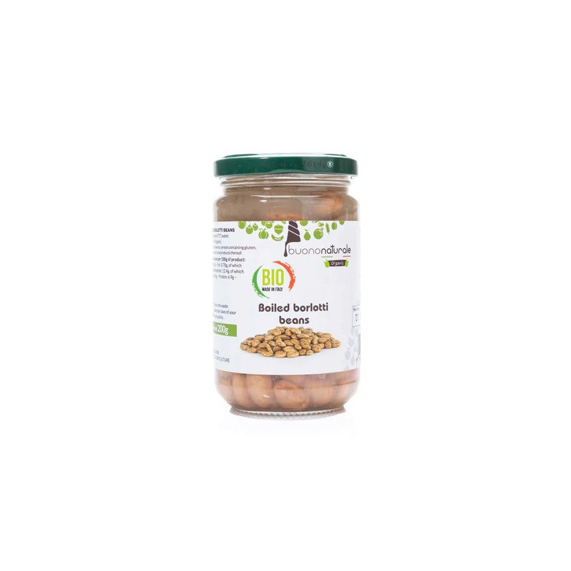 Buononaturale Organic Boiled Borlotti Beans 300g