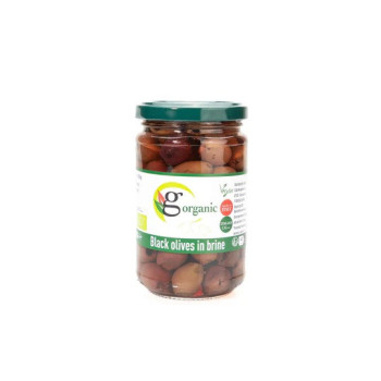 Gulia Food Organic Pitted Black Olives In Brine 550g