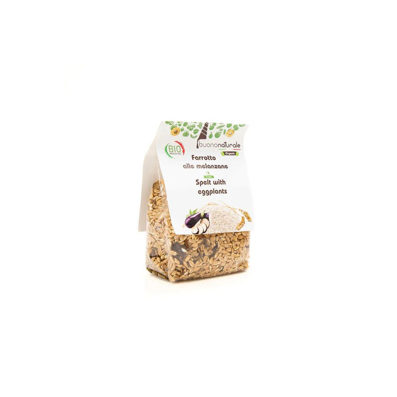 Buononaturale Organic Spelt with Eggplants 250g