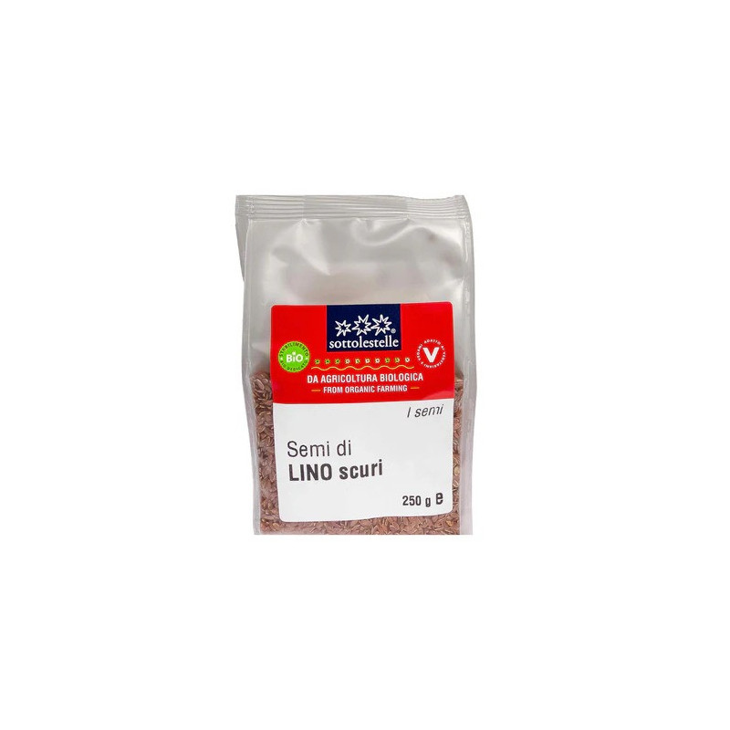 Sottolestelle Organic Dark Flax Seeds Semi di Lino Scuri, 250g