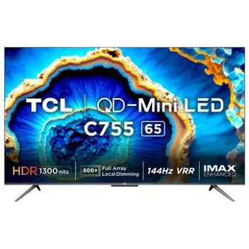 Tcl C755 65 Inch Mini LED 4K Ultra HD Google TV With Dolby Vision And Dolby Atmos (2023), 65C755
