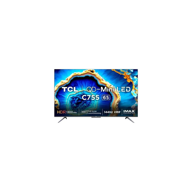 Tcl C755 65 Inch Mini LED 4K Ultra HD Google TV With Dolby Vision And Dolby Atmos (2023), 65C755