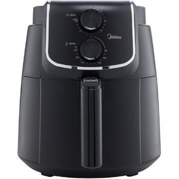 Midea 4.7L XL Air Fryer 1500W With Dual Cyclone Rapid Hot Technology For Frying, Grilling, Broiling, Roasting, Baking, Toasting, Timer up To 60 Minutes And Temperature Control up To 200, MFTN40D2