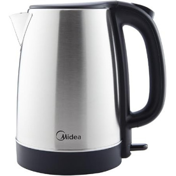 Midea 1.7L Stainless Steel Electric Kettle, 2200W Cordless 360 Degree Swivel Base, Power Cord Storage, Auto Cut-off Function, One Touch Lid Opening, Best for Home, Kitchen and Office, MK17S32A2