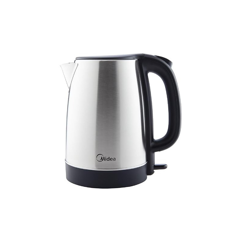 Midea 1.7L Stainless Steel Electric Kettle, 2200W Cordless 360 Degree Swivel Base, Power Cord Storage, Auto Cut-off Function, One Touch Lid Opening, Best for Home, Kitchen and Office, MK17S32A2