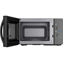 Midea 25 Liters Solo Microwave Oven With 5 Power Levels, 800W, Child-Safety-Lock, Defrost Function, 35 Minutes Timer, Fast Reheat, Pull Open Door Handle, Good for Home And Office, Black, MM8P022KG-BK