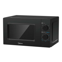 Midea 20 Liters Solo Microwave Oven With 5 Power Levels, 700W, Child-Safety-Lock, Defrost Function, 35 Minutes Timer, Fast Reheat, Push Button Door Opening, Good For Home And Office, Black Small, MMC21BK