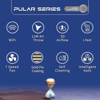 Gree Split Air Conditioner 1.5 Ton With Rotary Compressor, White, P4Matic-P18C3, 1 Year Warranty