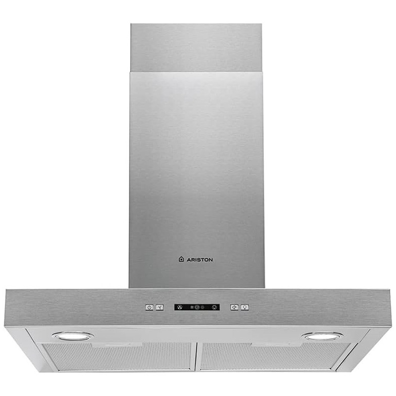 Ariston 60cm Chimney Hood, Telescopic, Wall mounted, Washable Filter, Mechanical Control, AHBS6-7FLLX