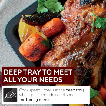 Ariston 90 x 60 Cm Freestanding Cooker With Convection Oven, Full Gas Cooking Range-5 Burners With 1 Triple Crown Sabaf, AM9GC6KCXMEA