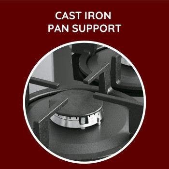 Ariston 90 x 60 Cm Freestanding Cooker With Convection Oven, Full Gas Cooking Range-5 Burners With 1 Triple Crown Sabaf, AM9GC6KCXMEA