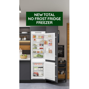 Ariston Built In Refrigerator 277 Liters, Frost Free 2 Doors Fridge with Bottom Freezer, Fresh Zone Compartment, ARC18T111UK