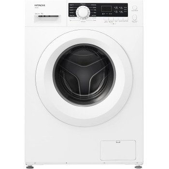 Hitachi 8KG Front Load Washing Machine, 1200 RPM, 16 Programs, Fully Automatic Washer, Intelligent Sensor System, LED Multifunctional Display, BD80GE3CGXWH
