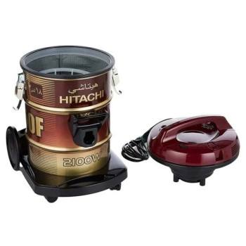 Hitachi 18 Liters Drum Vacuum Cleaner 2100W, CV950F24CBSBK, Black/Gold