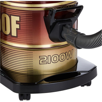 Hitachi 18 Liters Drum Vacuum Cleaner 2100W Tank Dust Capacity Wine Red, CV950F24CBSWR