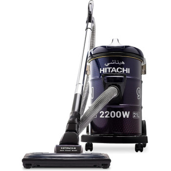 Hitachi 21 Liter Drum Vacuum Cleaner 2200 Watts, CV965NBLGCM, Blue Purple