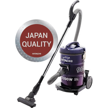 Hitachi 21 Liter Drum Vacuum Cleaner 2200 Watts, CV965NBLGCM, Blue Purple