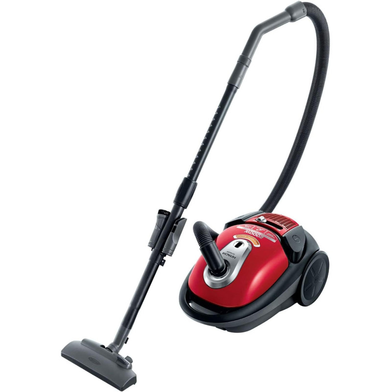 Hitachi 2000 Watts Canister Vacuum Cleaner CVBA20V24CBSBRE, Red