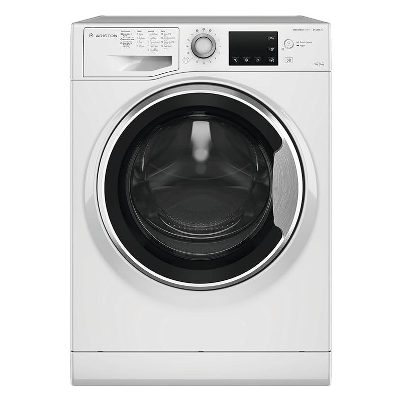Ariston Front Loading Washer 9kg With Dryer 6kg, NDB96SGCC, White
