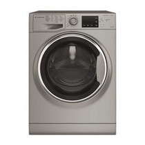 Ariston 9kg Wash/6kg Dry Washer Dryer, 1200 RPM, Inverter Motor, Fully Automatic, Front Load 16 Programs Delay Start, Pre-Wash And Quick Wash, Silver, NDB96SSGCC