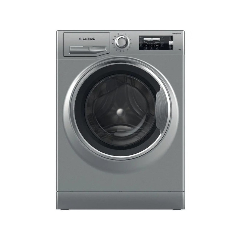 Ariston 11KG Front Load Washing Machine, 1400 RPM, 16 Programs, Fully Automatic, Silver, NLLCD1165SCADGCC