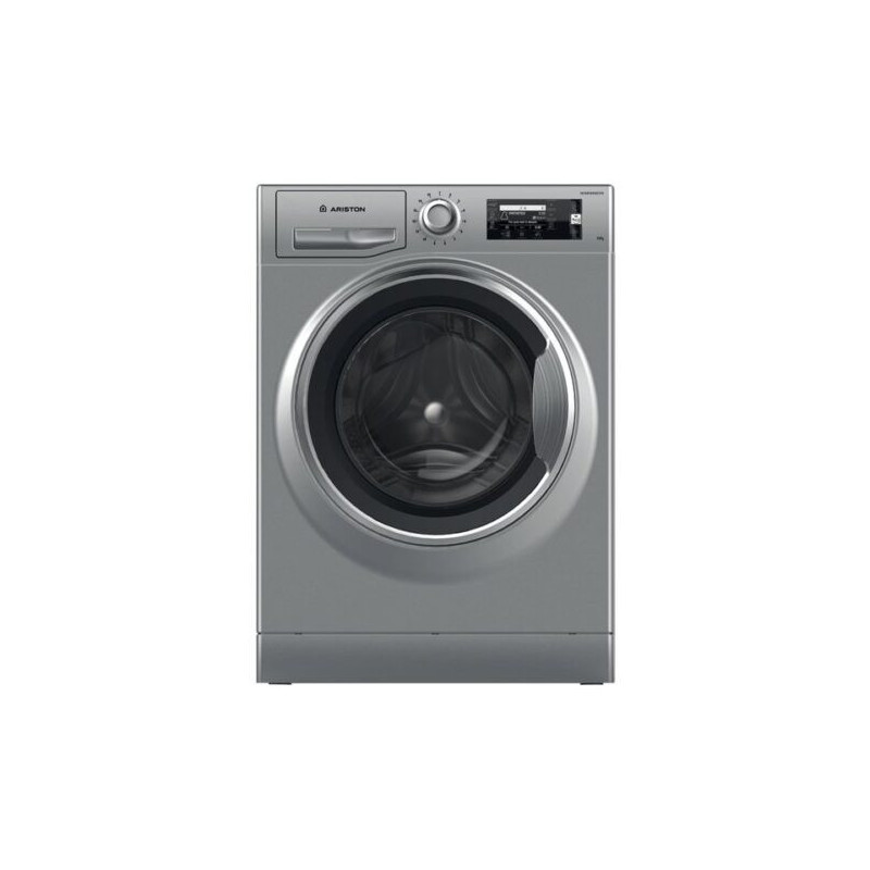 Ariston 9kg Front Load Washing Machine 1400 RPM 16 Programs Fully Automatic Washer With Inverter Motor Silver Model, NLM11946SCAGCC