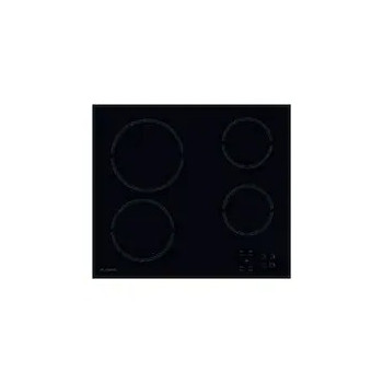 Ariston Ceramic Cooktop Electric Hob 4 Radiant Zones 60 x 51, NRB640L, Black