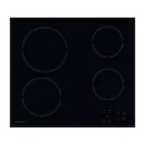 Ariston Ceramic Cooktop Electric Hob 4 Radiant Zones 60 x 51, NRB640L, Black