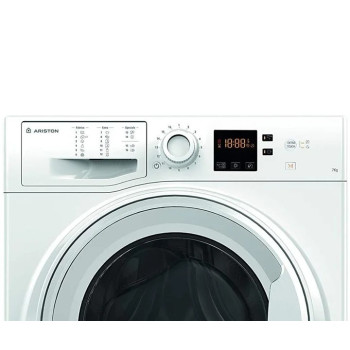 Ariston Front Load Washing Machine, 7 Kg 1000 RPM, NS703UWGCC, White