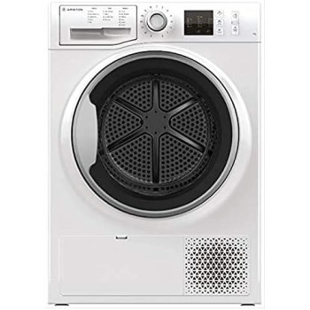Ariston 8kg Front Load Condenser Dryer, 15 Programs, Led Display, Galvanized Drum, Delay Start End of Cycle Indicator, Key Lock, Free Standing Drying Machine, White, NTCM108BSKGCC
