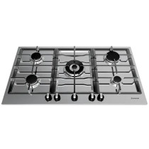 Ariston 90 cm Hob 5 Gas Burners, Knob Control PK 951TGH, Silver