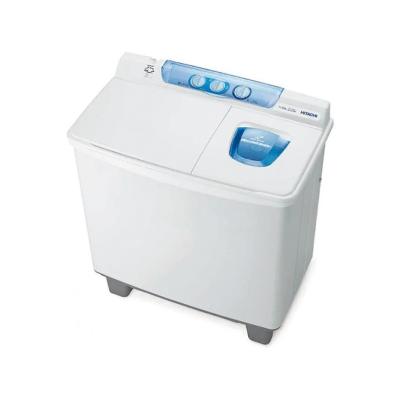 Hitachi 11kg Semi Automatic Washing Machine, PS1100KJ3CGXWH, White