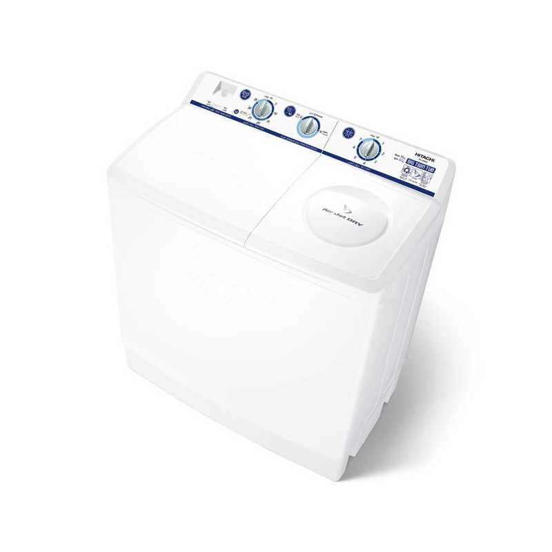Hitachi 14kg Semi Automatic Top Load Washing Machine, PS1405SJ3CGXWH, White