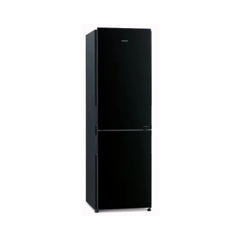 Hitachi Bottom Freezer Refrigerator, 410 L, Dual Sensing, RBG410PUK6GBK, Black