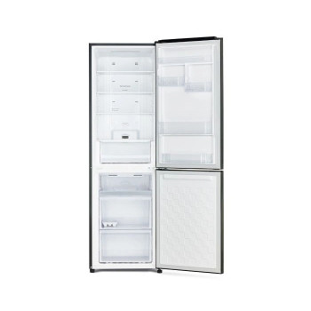 Hitachi Bottom Freezer Refrigerator, 410 L, Dual Sensing, RBG410PUK6GBK, Black