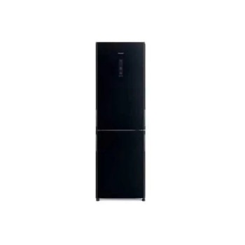 Hitachi 410 Liter Double Door Bottom Freezer Refrigerator, Black, Model RBG410PUK6XGBK