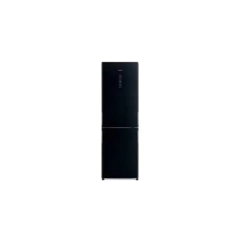Hitachi 410 Liter Double Door Bottom Freezer Refrigerator, Black, Model RBG410PUK6XGBK